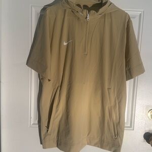 Nike Men's Beige Hooded Windbreaker